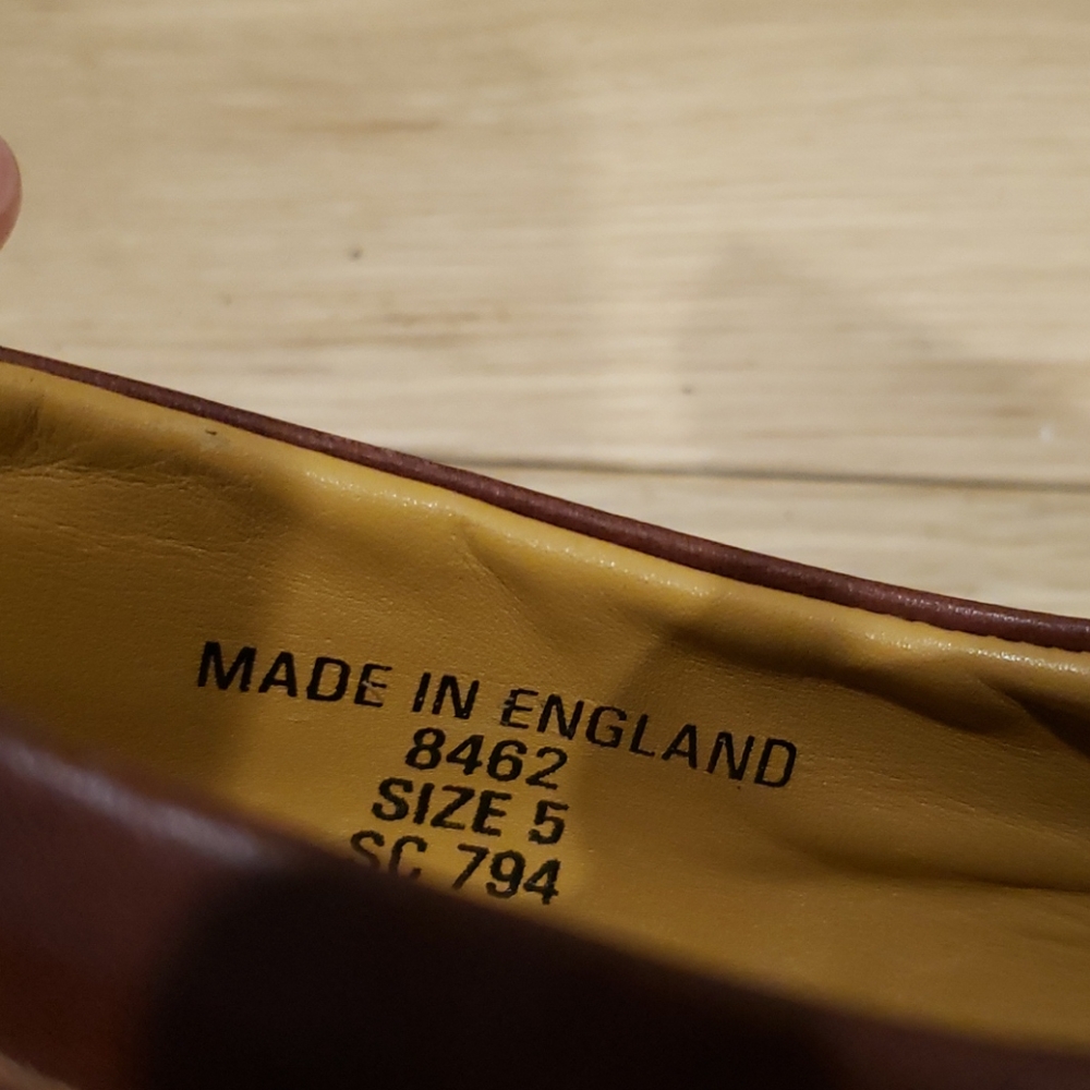 Vtg 90s 8462 loafers chunky sole reddish brown 7 - Picture 11 of 11